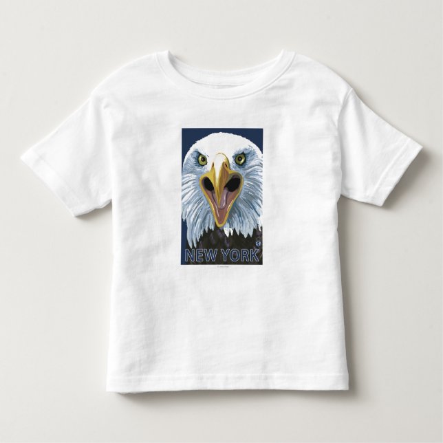 New YorkEagle Up Close Toddler T-Shirt (Front)