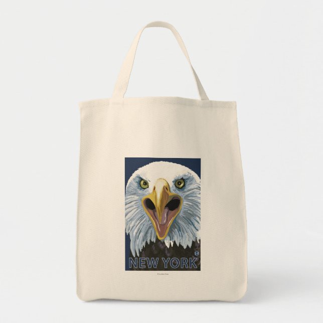 New YorkEagle Up Close Tote Bag (Front)