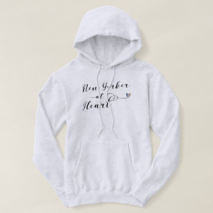 New Yorker At Heart, New York, NYC Hoodie