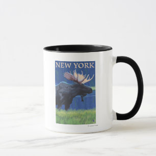 New YorkMoose in the Moonlight Mug