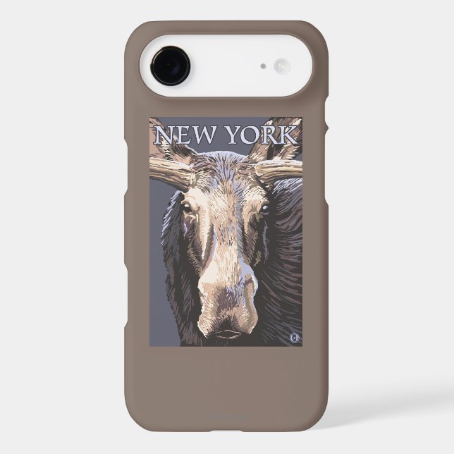 New YorkMoose Up Close Case-Mate iPhone Case (Back)