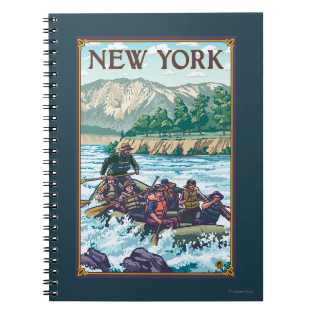New YorkRiver Rafting Scene Notebook (Front)