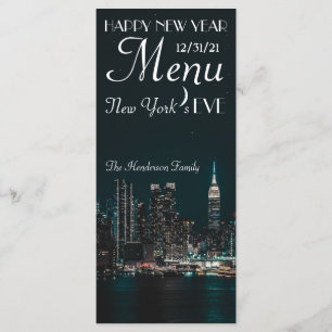 New York's Eve, New Year Menu