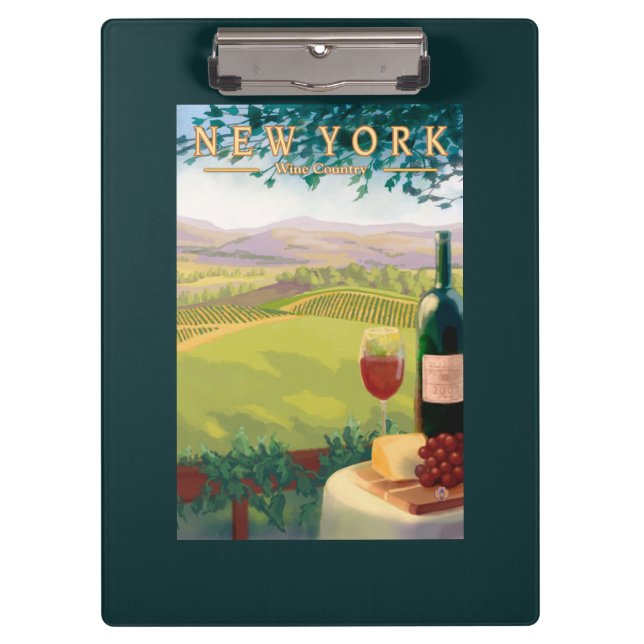 New YorkWine Country Scene Clipboard (Front)
