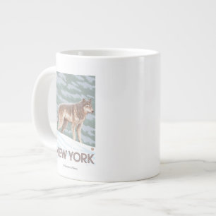 New YorkWolf Scene Large Coffee Mug