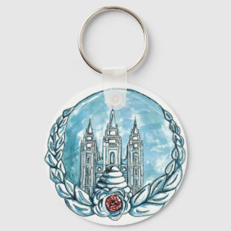 new young womens medallion key-chain key ring