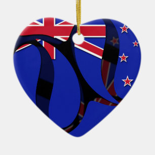 New Zealand #1 Ceramic Tree Decoration