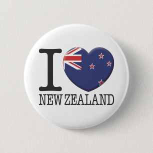 New Zealand 6 Cm Round Badge
