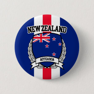 New Zealand 6 Cm Round Badge