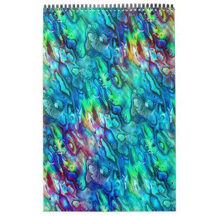 New Zealand Abalone Paua Shell Pattern 1 Calendar