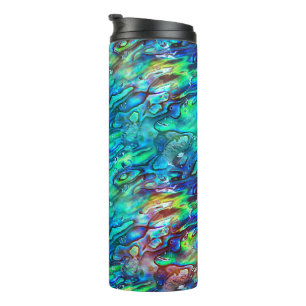 New Zealand Abalone Paua Shell Pattern 1 Thermal Tumbler