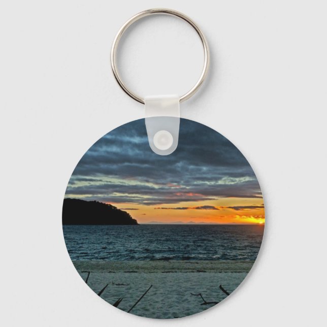 New Zealand Abel Tasman Sunset Key Ring (Front)