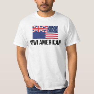 New Zealand American Flag T-Shirt