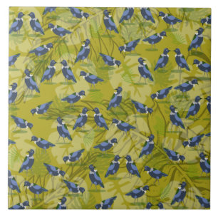 New Zealand / Aotearoa bird pattern Ceramic Tile