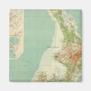 New Zealand Atlas Map Magnet