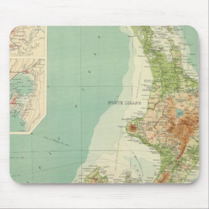 New Zealand Atlas Map Mouse Pad