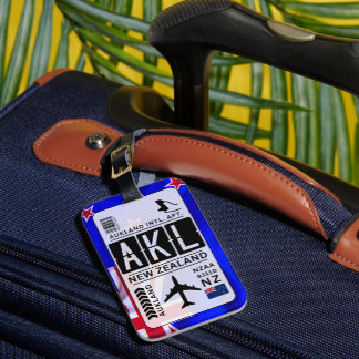 New Zealand Aukland Luggage Tag