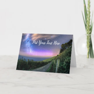 New Zealand Aurora | Dunedin NZ | Southern Lights Thank You Card