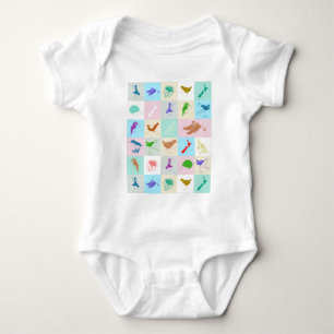 New Zealand Bird Pattern Baby Bodysuit