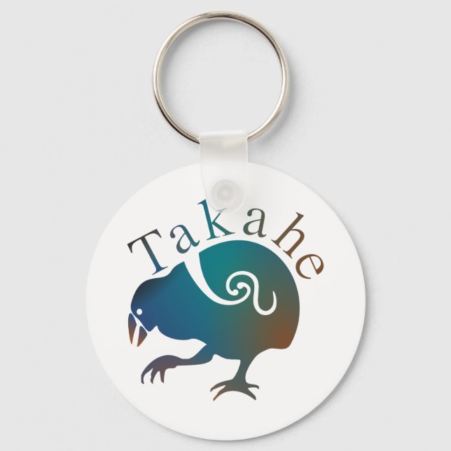 New Zealand Bird TAKAHE Key Ring (Front)