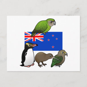 New Zealand Birdorables Postcard
