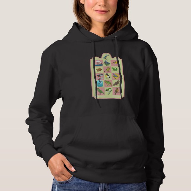 New Zealand BIRDS PATTERN Hoodie (Front)