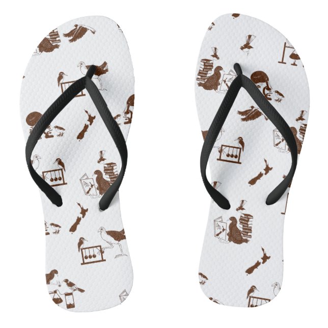 New Zealand Birds Science Students Thongs (Footbed)