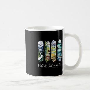 New Zealand Brushstroke Kiwi Vacation Souvenir New Coffee Mug