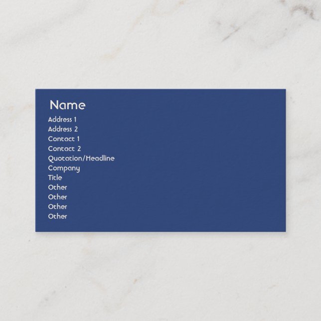 New Zealand - Business Business Card (Front)