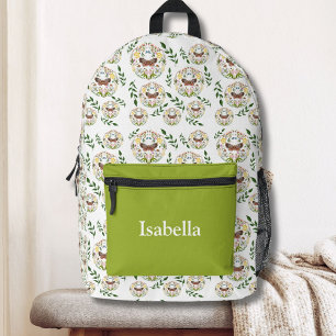 New Zealand Butterfly Botanical Design  Printed Backpack
