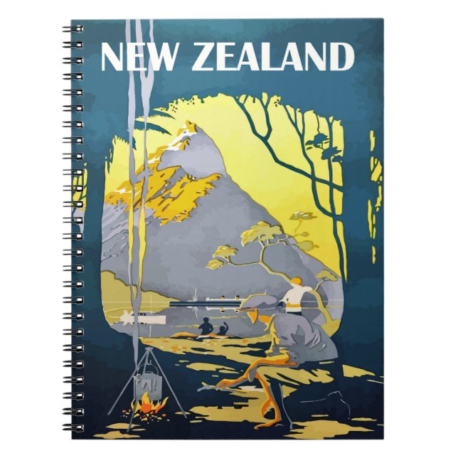New Zealand, Camping in the Wood, Notebook (Front)