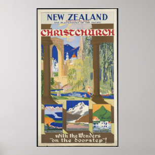 New Zealand Christchurch Poster