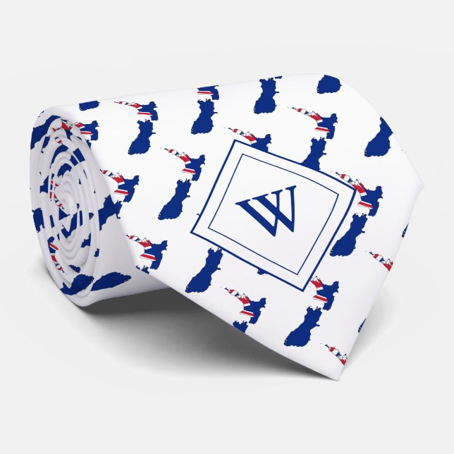 NEW ZEALAND Christian Scripture Monogram Tie (Rolled)