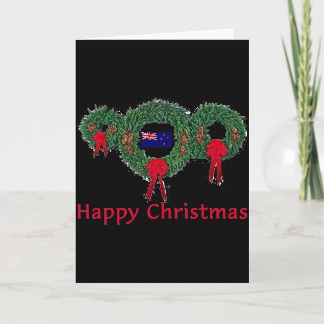 New Zealand Christmas 2 T Shirt  Card (Front)