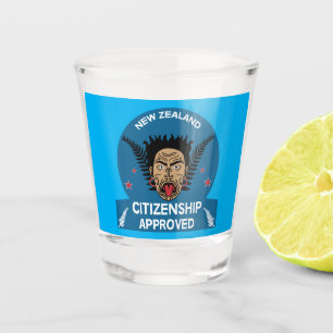 New Zealand Citizenship Gift   New Citizen   Kiwi  Shot Glass