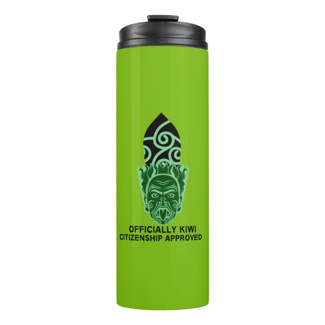 New Zealand Citizenship Gift | New Citizen | Kiwi  Thermal Tumbler (Front)