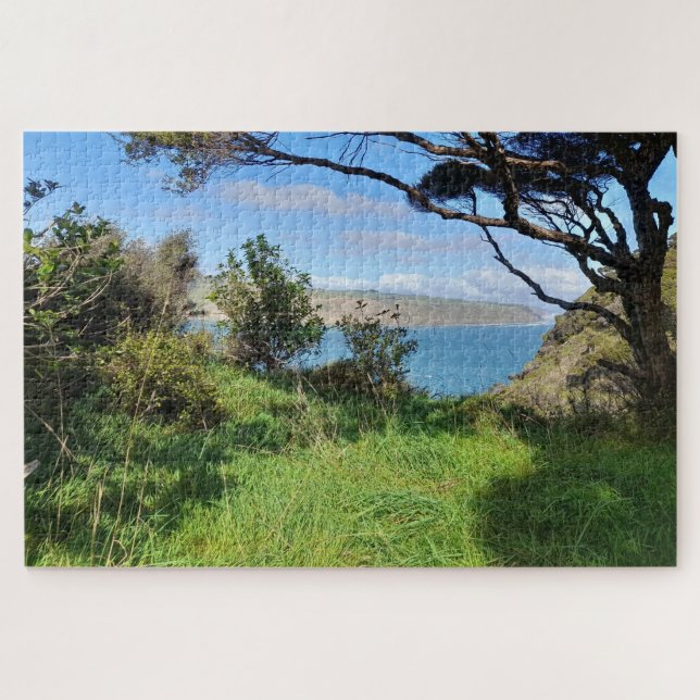 New Zealand Coastal Auckland Omanawanui Track Jigsaw Puzzle (Horizontal)