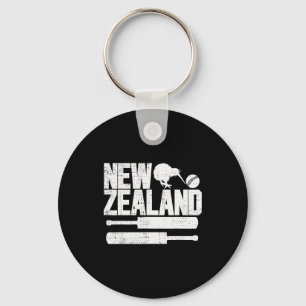 New Zealand Cricket (mr Kiwi And Mr Ball)  Key Ring