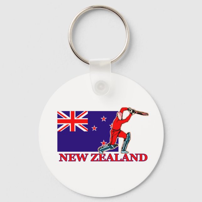 New Zealand Cricket Player Key Ring (Front)