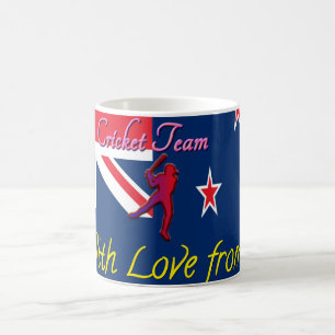 New Zealand Cricket Team: Love From My Heart Art Coffee Mug