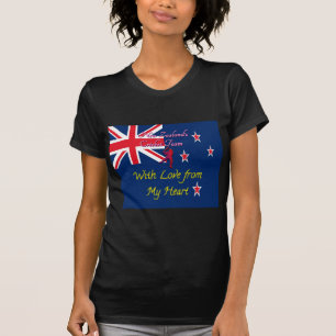 New Zealand Cricket Team: Love From My Heart Art T-Shirt