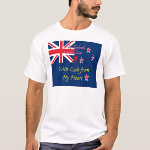 New Zealand Cricket Team: Love From My Heart Art T-Shirt