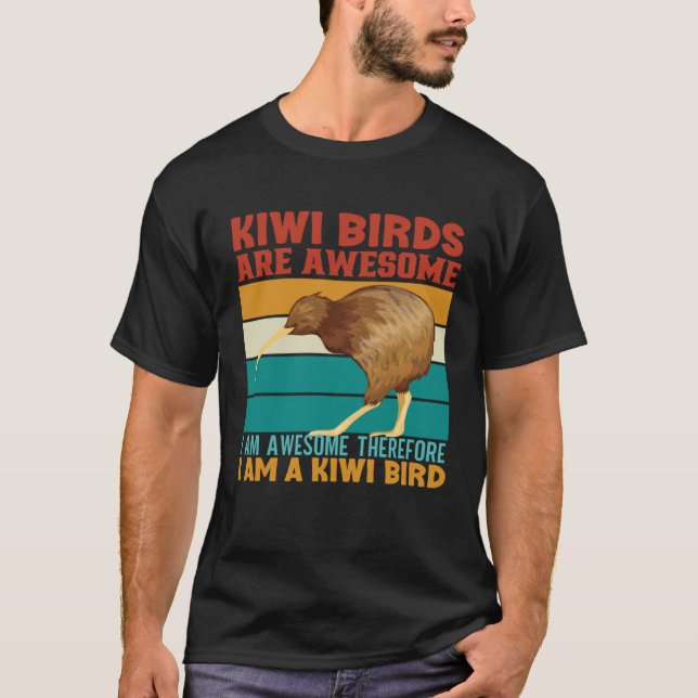 New Zealand Culture Kiwi Bird New Zealand Flag Kiw T-Shirt (Front)