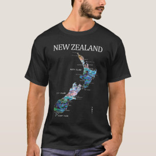NEW ZEALAND DOWN UNDER MAP T-Shirt