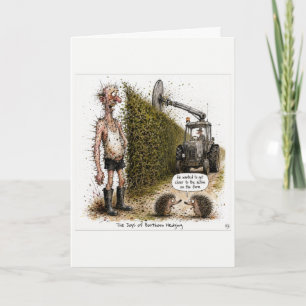 New Zealand Farming Cartoon Card