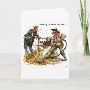 New Zealand Farming Cartoon Card