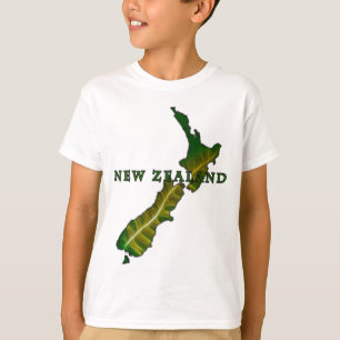 New Zealand Fern Map T-Shirt