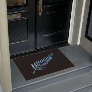 NEW ZEALAND FERN SIMPLE PAUA DOORMAT