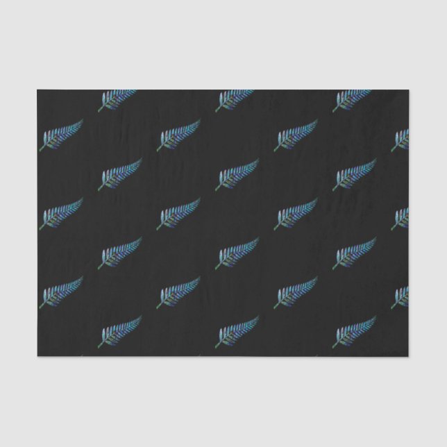 NEW ZEALAND FERN SIMPLE PAUA TISSUE PAPER (Front)