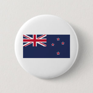New Zealand Flag 6 Cm Round Badge